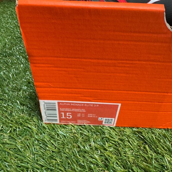 Nike Alpha Menace Elite 3 P PE Football Cleats Black Red DM1792-002 Men’s 15 NEW main image 5